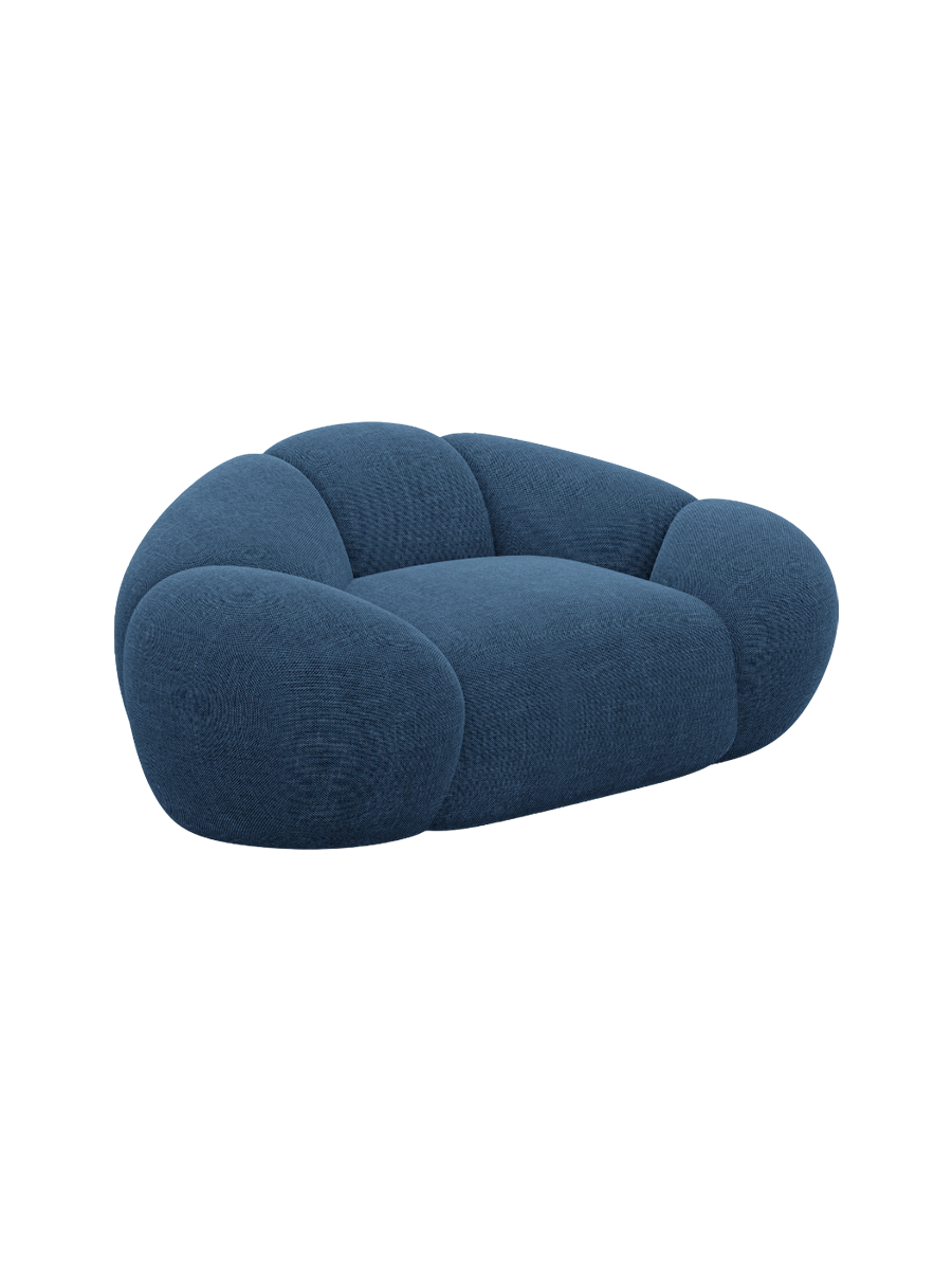 
Design Loungesessel „Arden“ mit Strukturstoff-Bezug - Strukturstoff Anthrazit
