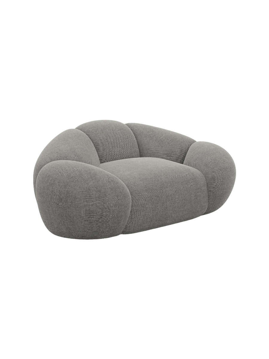 
Design Loungesessel „Arden“ mit Strukturstoff-Bezug - Strukturstoff Anthrazit