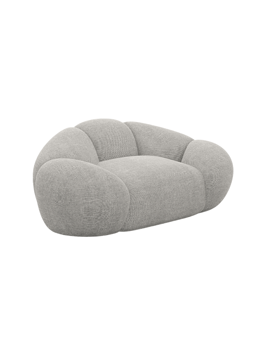 
Design Loungesessel „Arden“ mit Strukturstoff-Bezug - Strukturstoff Anthrazit
