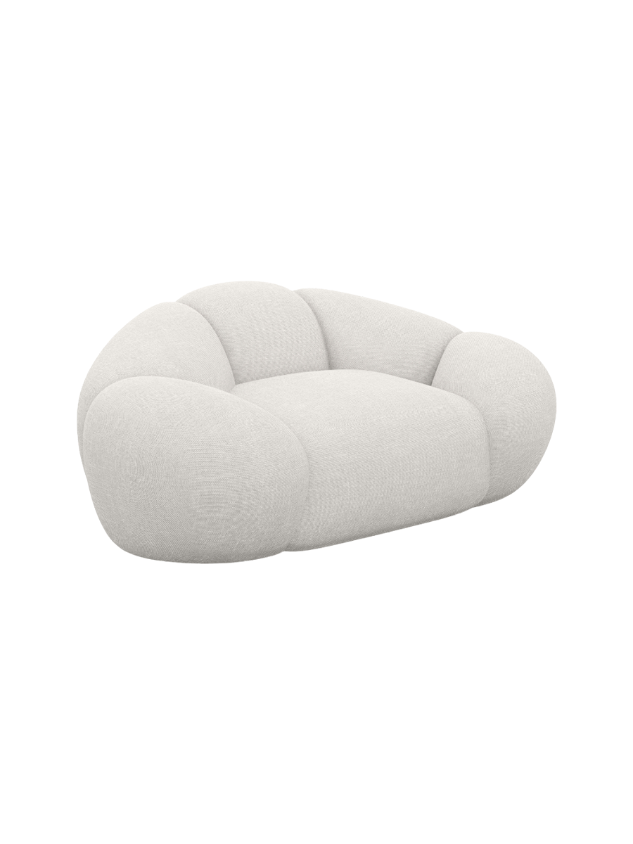 
Design Loungesessel „Arden“ mit Strukturstoff-Bezug - Strukturstoff Anthrazit