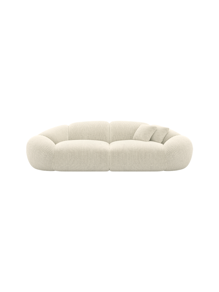 
2-Sitzer Design Sofa „Arden“, Cordsamt - Cordsamt Dunkelblau