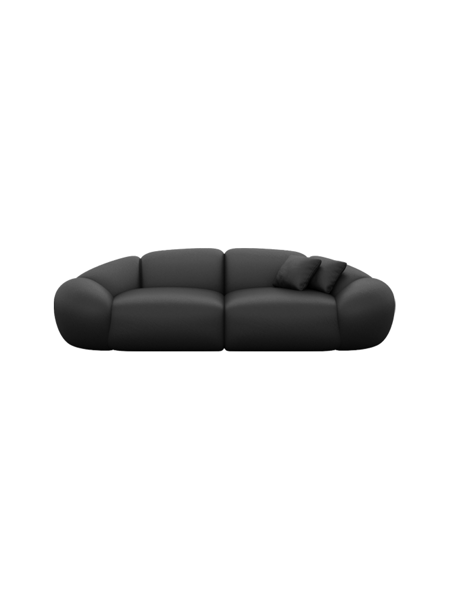 
2-Sitzer Design Echtleder Sofa „Arden“ - Echtleder Beige