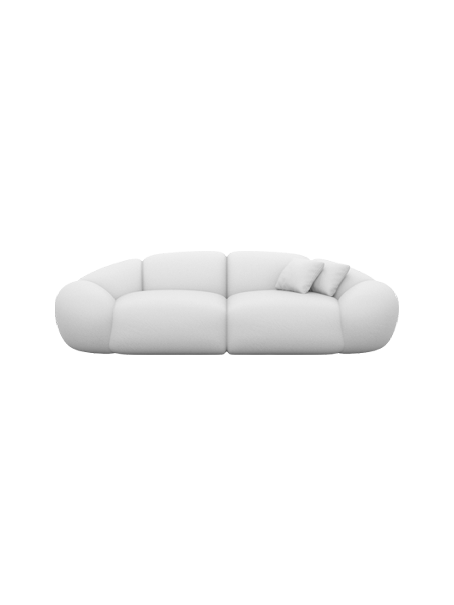 
2-Sitzer Design Echtleder Sofa „Arden“ - Echtleder Beige