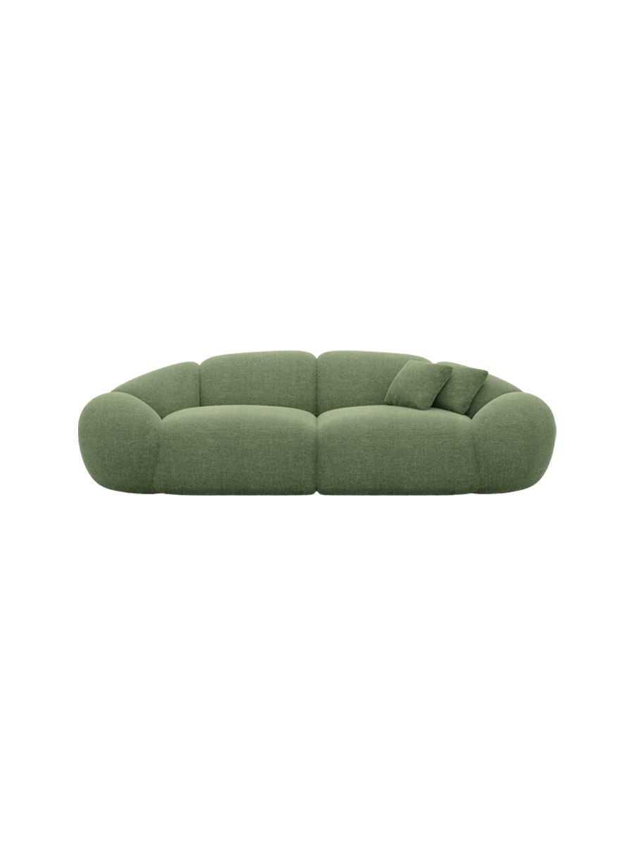 
2-Sitzer Design Sofa „Arden“ mit Strukturstoff-Bezug - Strukturstoff Anthrazit