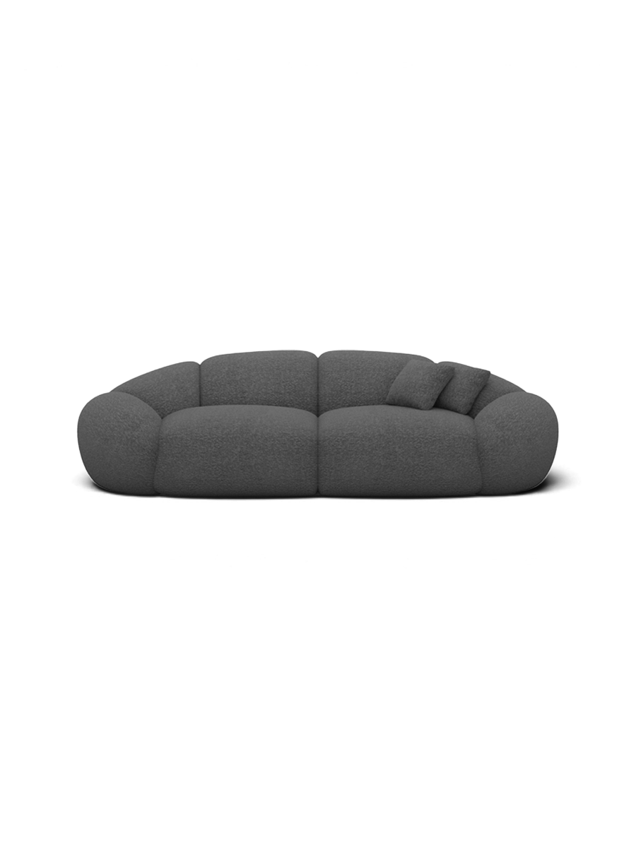 
3-Sitzer Design Sofa „Arden“ mit Bouclé-Bezug - Bouclé Graphit