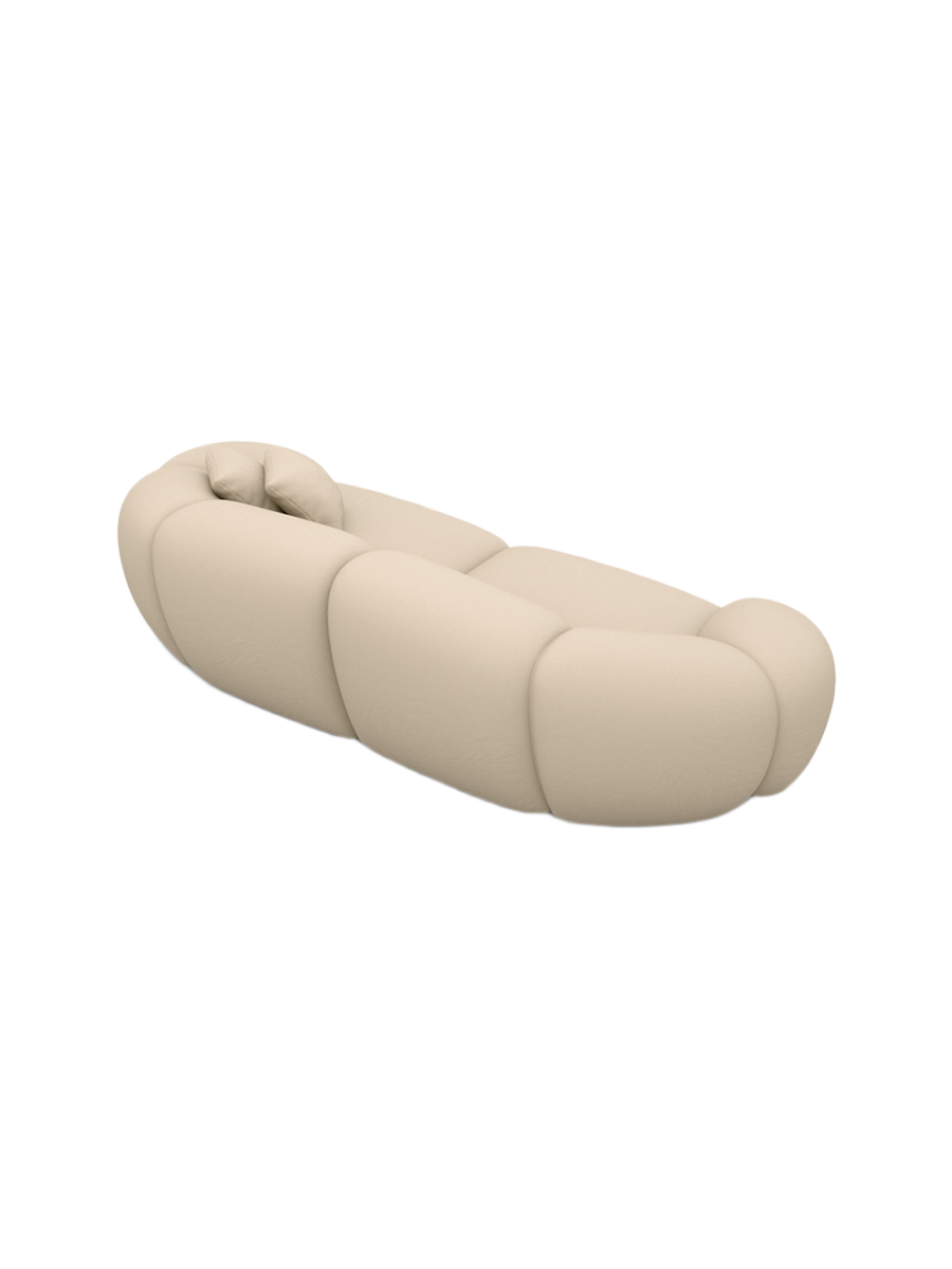 
3-Sitzer Design Echtleder Sofa „Arden“ - Echtleder Beige