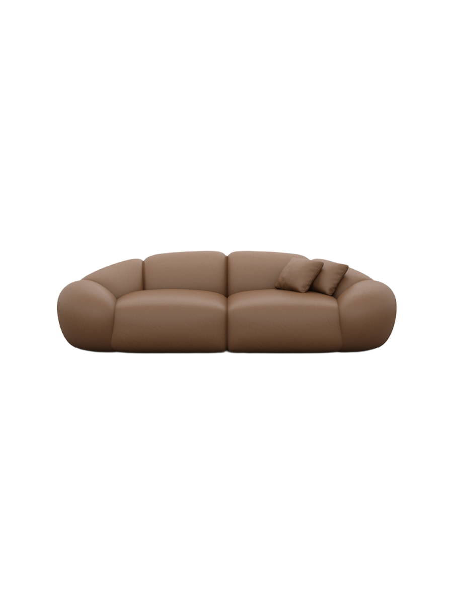 
3-Sitzer Design Echtleder Sofa „Arden“ - Echtleder Beige