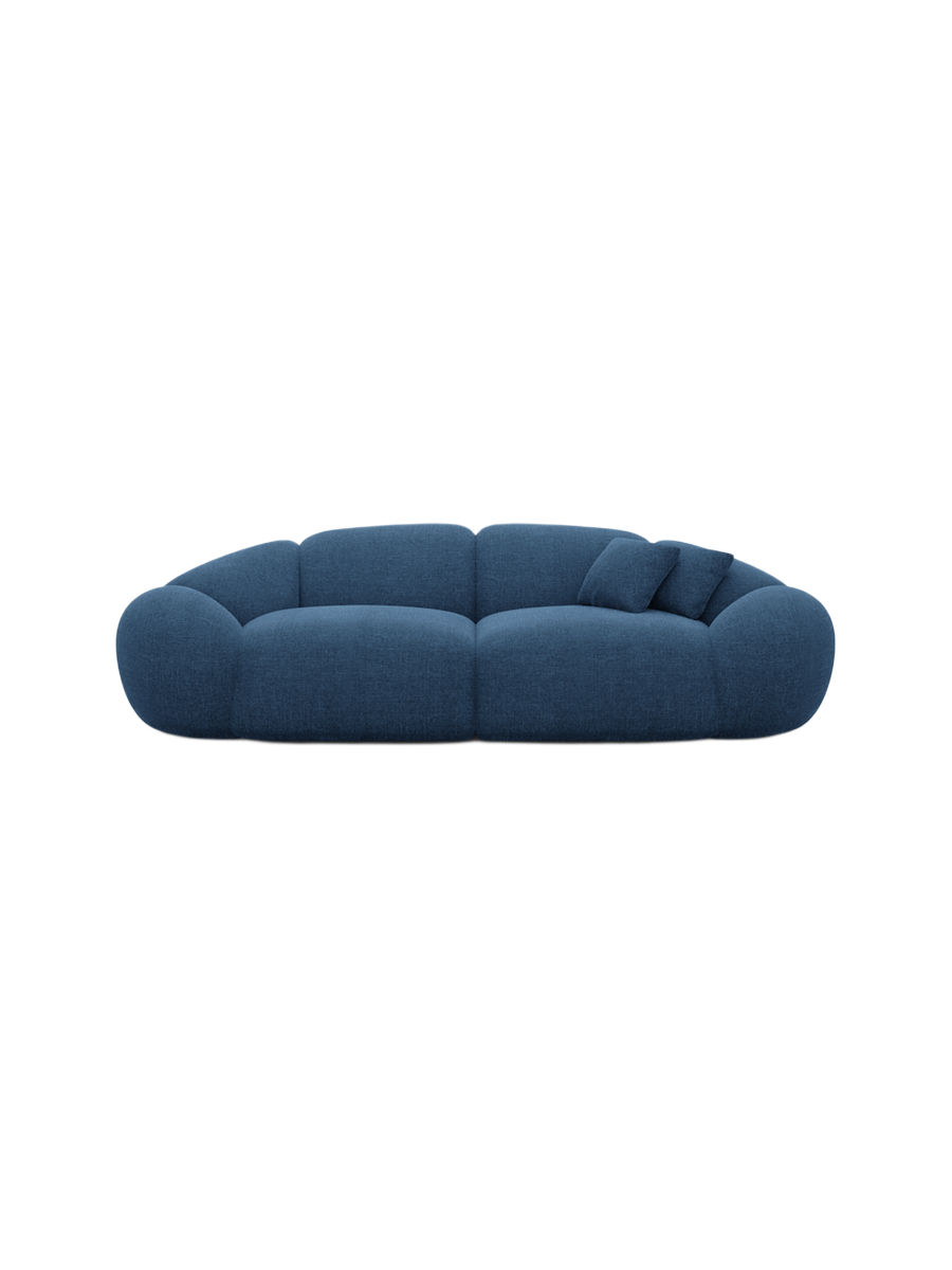 
3-Sitzer Design Sofa „Arden“ mit Strukturstoff-Bezug - Strukturstoff Anthrazit