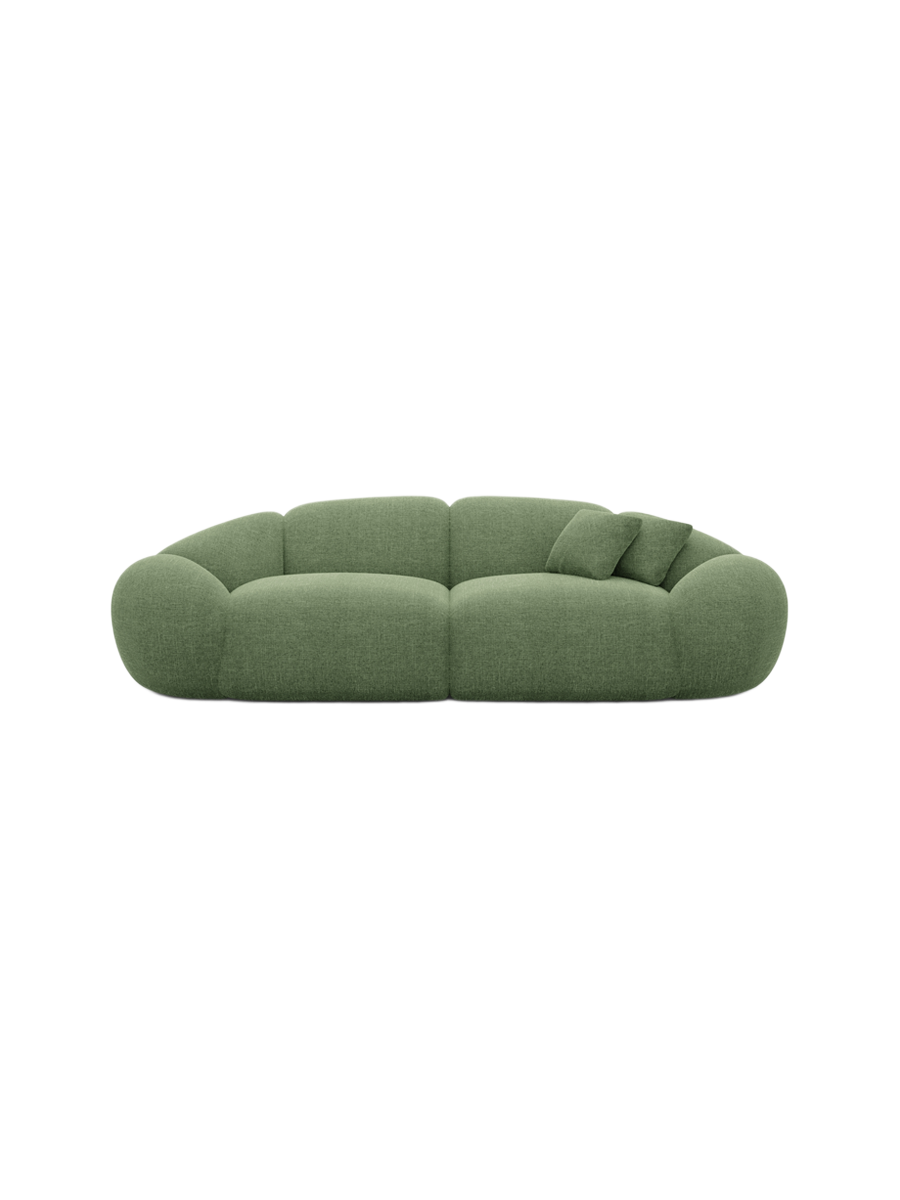 
3-Sitzer Design Sofa „Arden“ mit Strukturstoff-Bezug - Strukturstoff Anthrazit