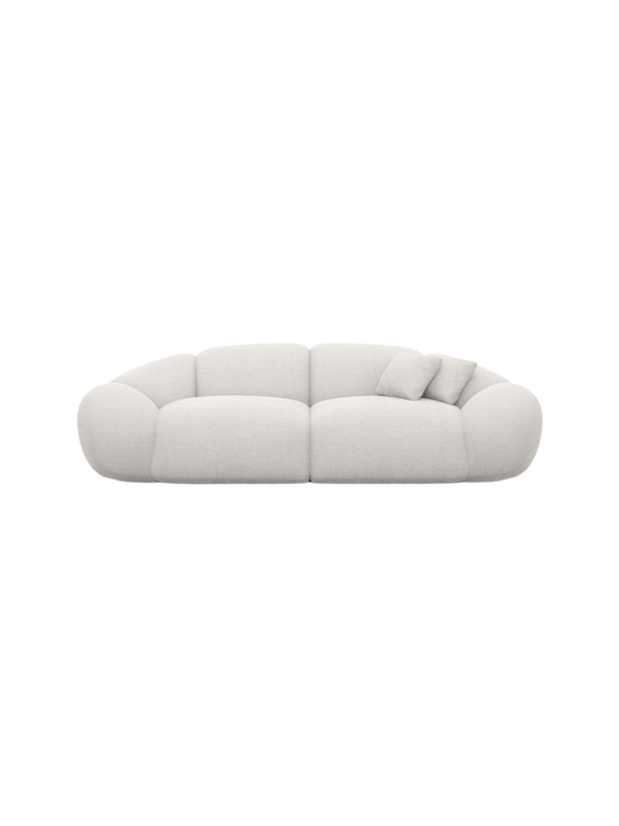 
3-Sitzer Design Sofa „Arden“ mit Strukturstoff-Bezug - Strukturstoff Anthrazit