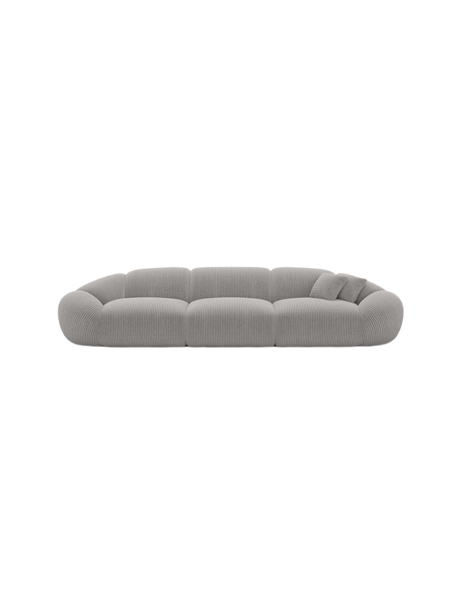 
4-Sitzer Design Sofa „Arden“, Cordsamt - Cordsamt Dunkelblau