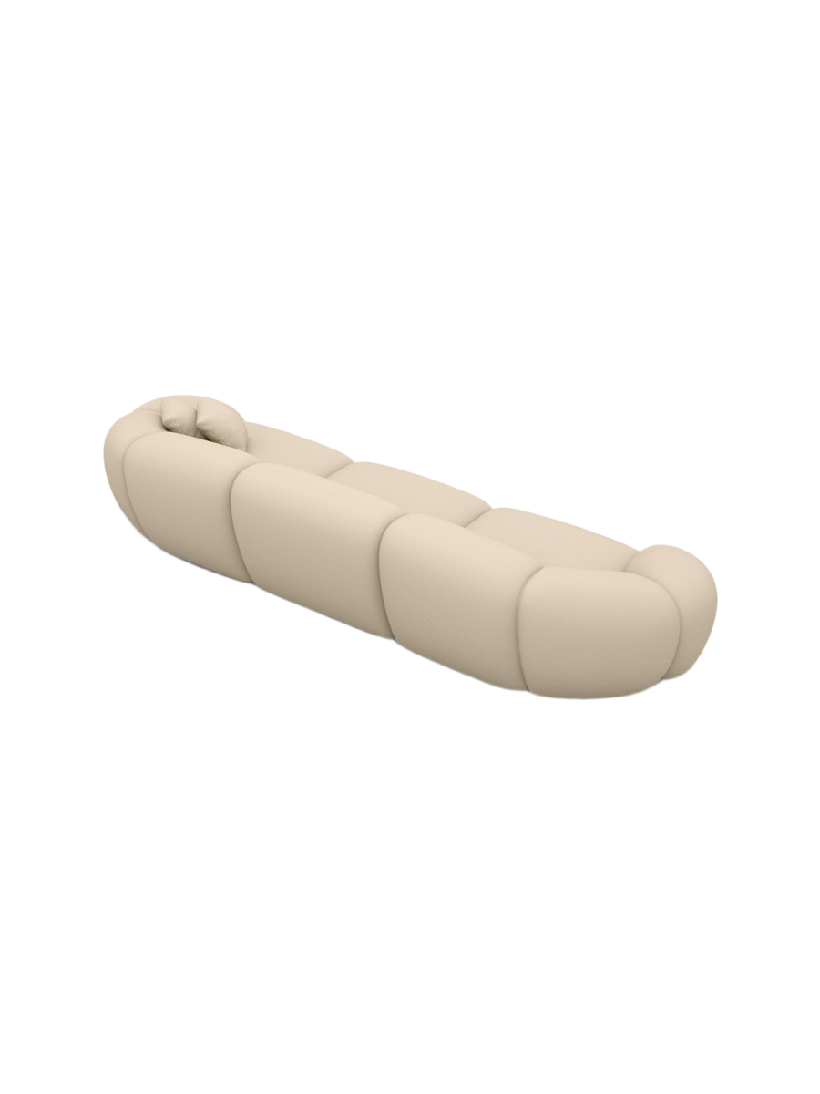 
4-Sitzer Design Echtleder Sofa „Arden“ - Echtleder Beige
