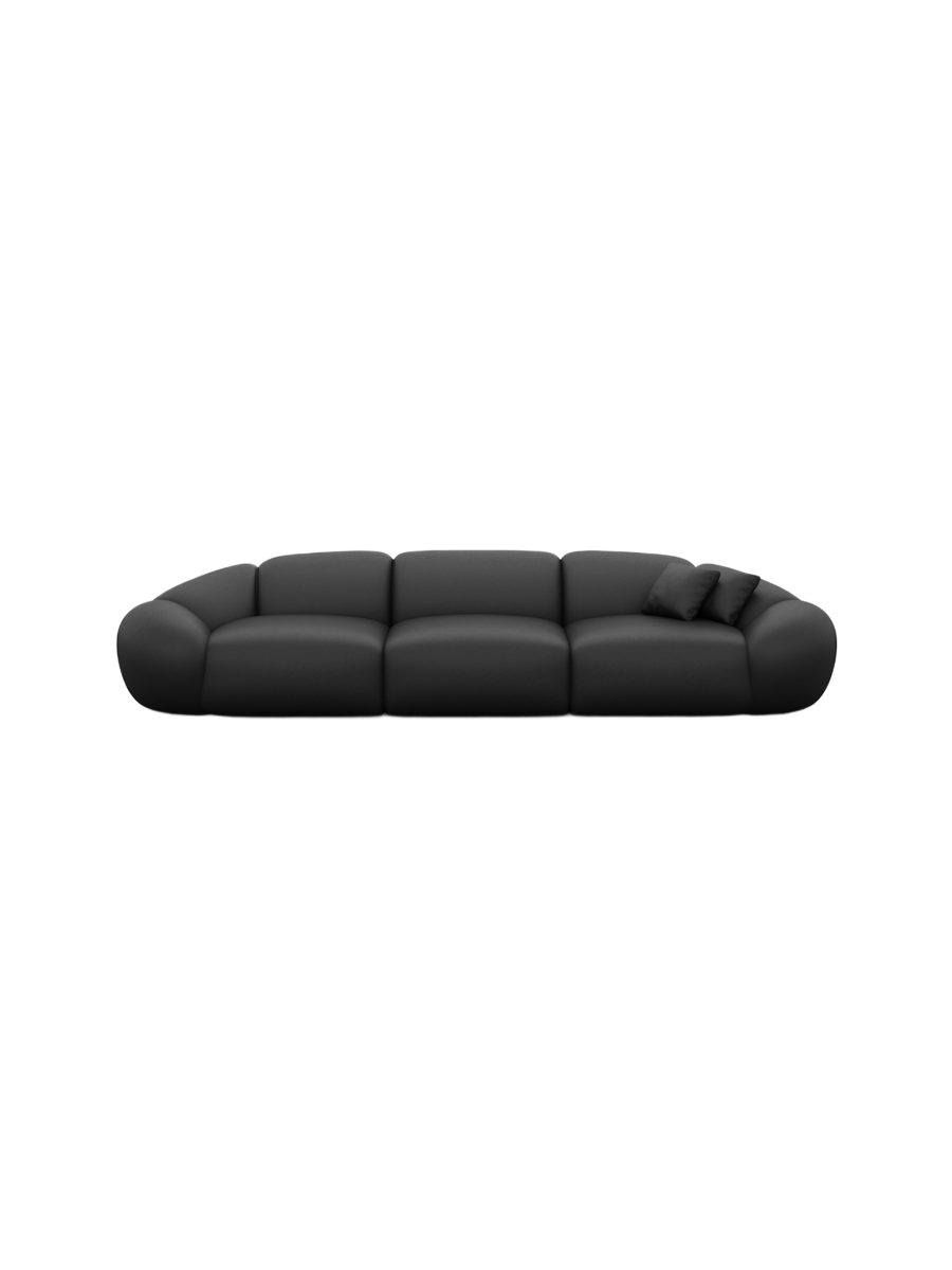 
4-Sitzer Design Echtleder Sofa „Arden“ - Echtleder Beige