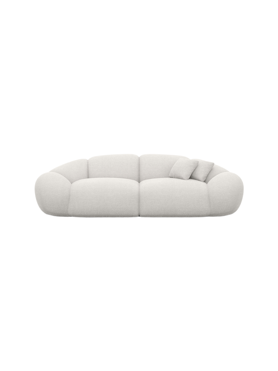 
4-Sitzer Design Sofa „Arden“ mit Strukturstoff-Bezug - Strukturstoff Anthrazit