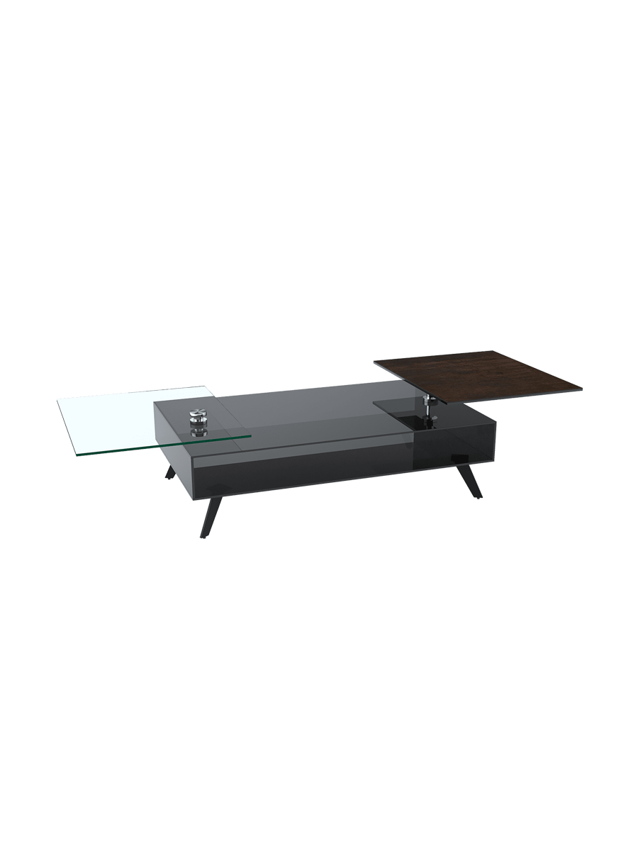 
Extendable, Flexible Designer Ceramic Coffee Table "Memphis"