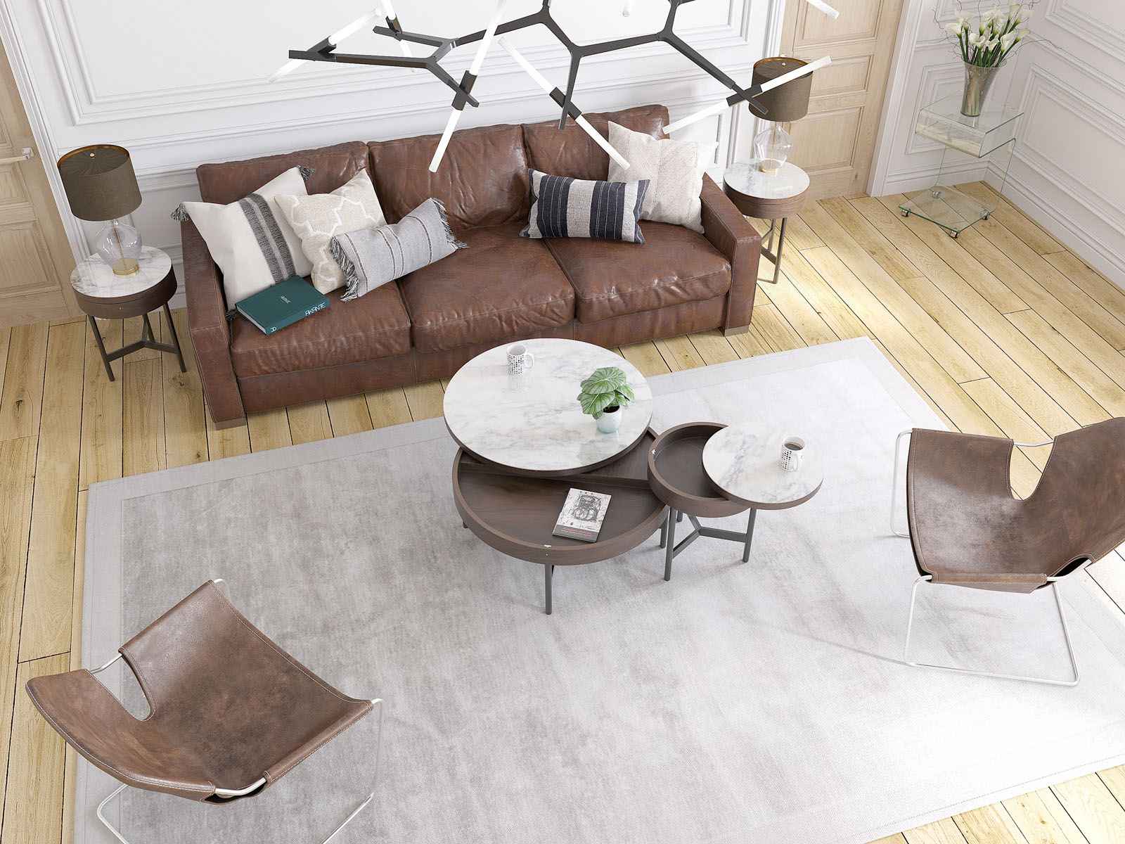
Table basse design fonctionnelle en céramique « Kingston »