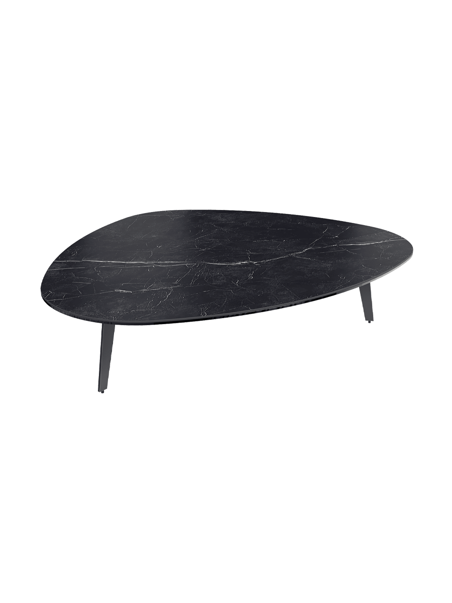 
Grande table basse design « Grande Galet » 140 x 120 cm - Effet marbre Doro / Hauteur 33 cm