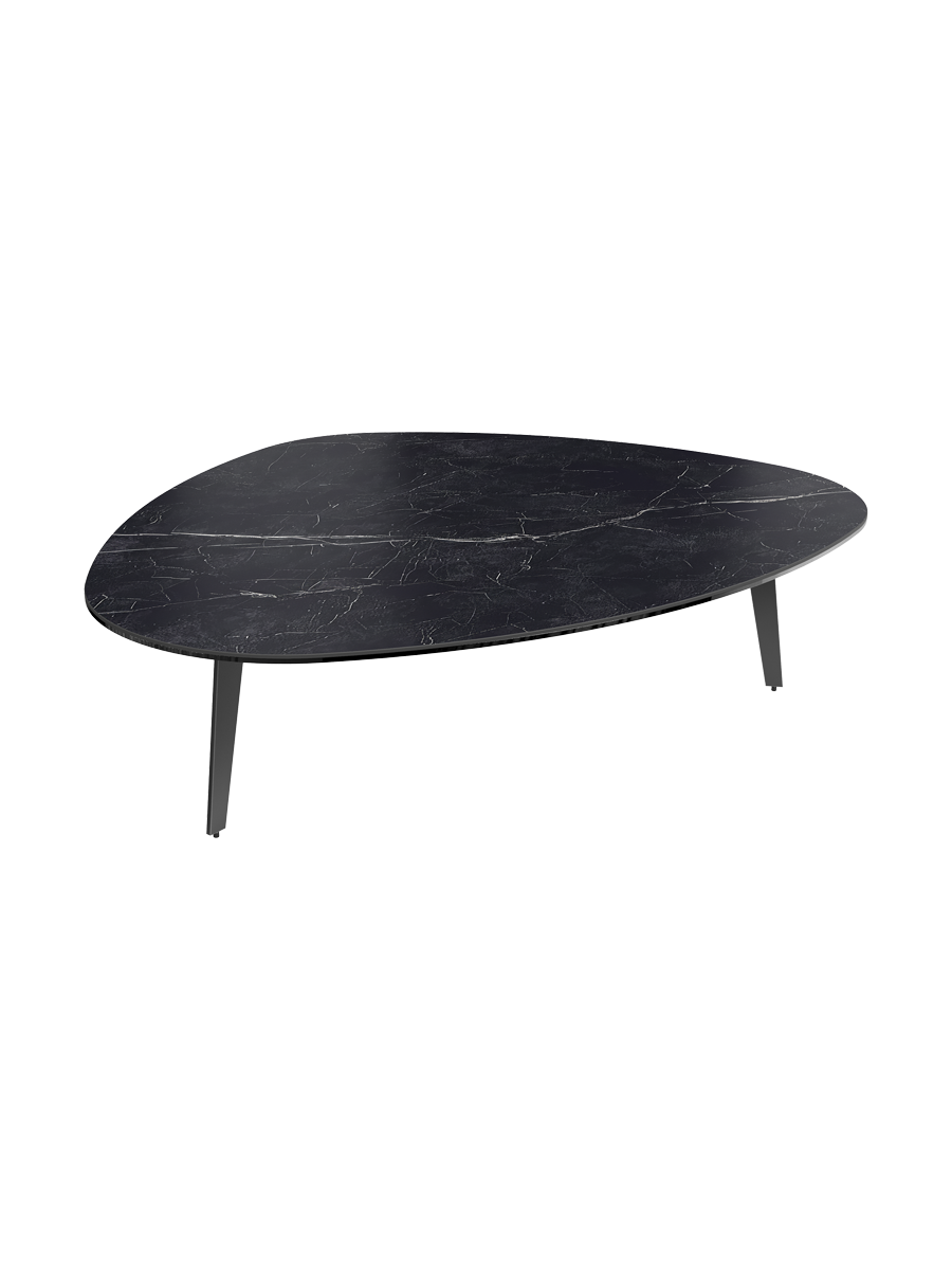 
Grande table basse design « Grande Galet » 140 x 120 cm - Effet marbre Doro / Hauteur 33 cm