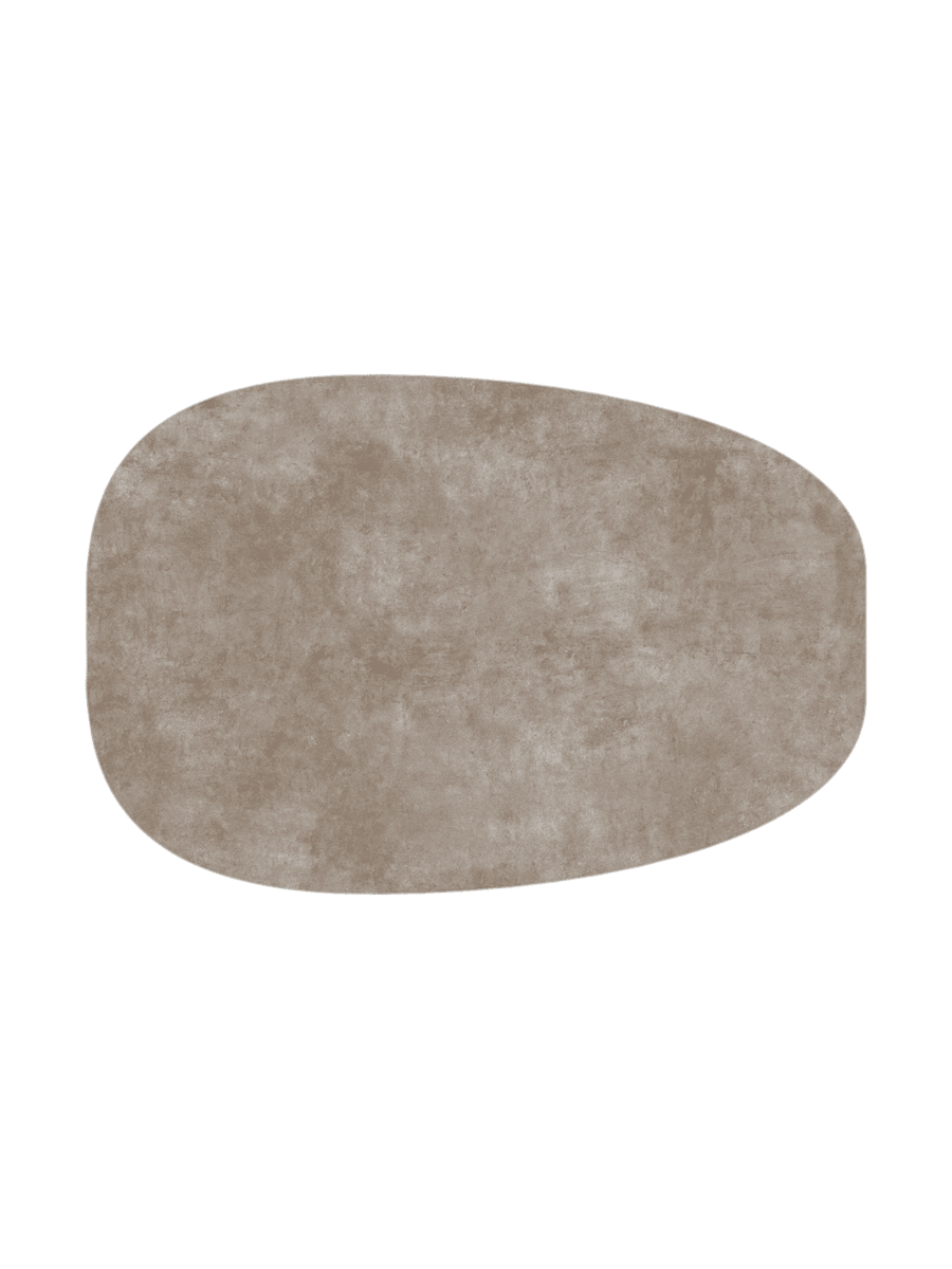 
Ausziehbarer, flexibler Design Keramik Couchtisch „Lotus“ - Keramik Zementgrau
