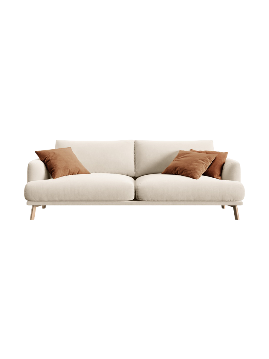 
3-seater Designer Sofa "Margot" - Velvet Beige