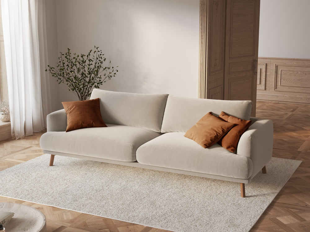 
3-seater Designer Sofa "Margot" - Velvet Beige