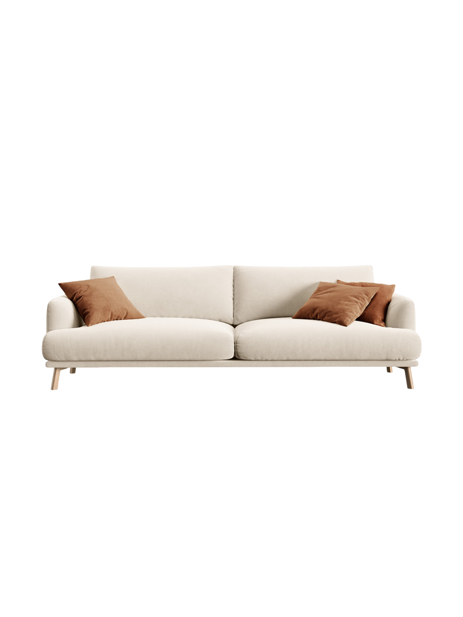 
4-seater designer sofa "Margot" - Velvet Beige