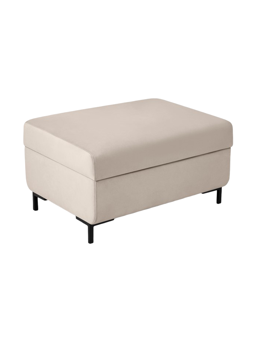 
Designer Ottoman "Yanis" - Velvet Beige