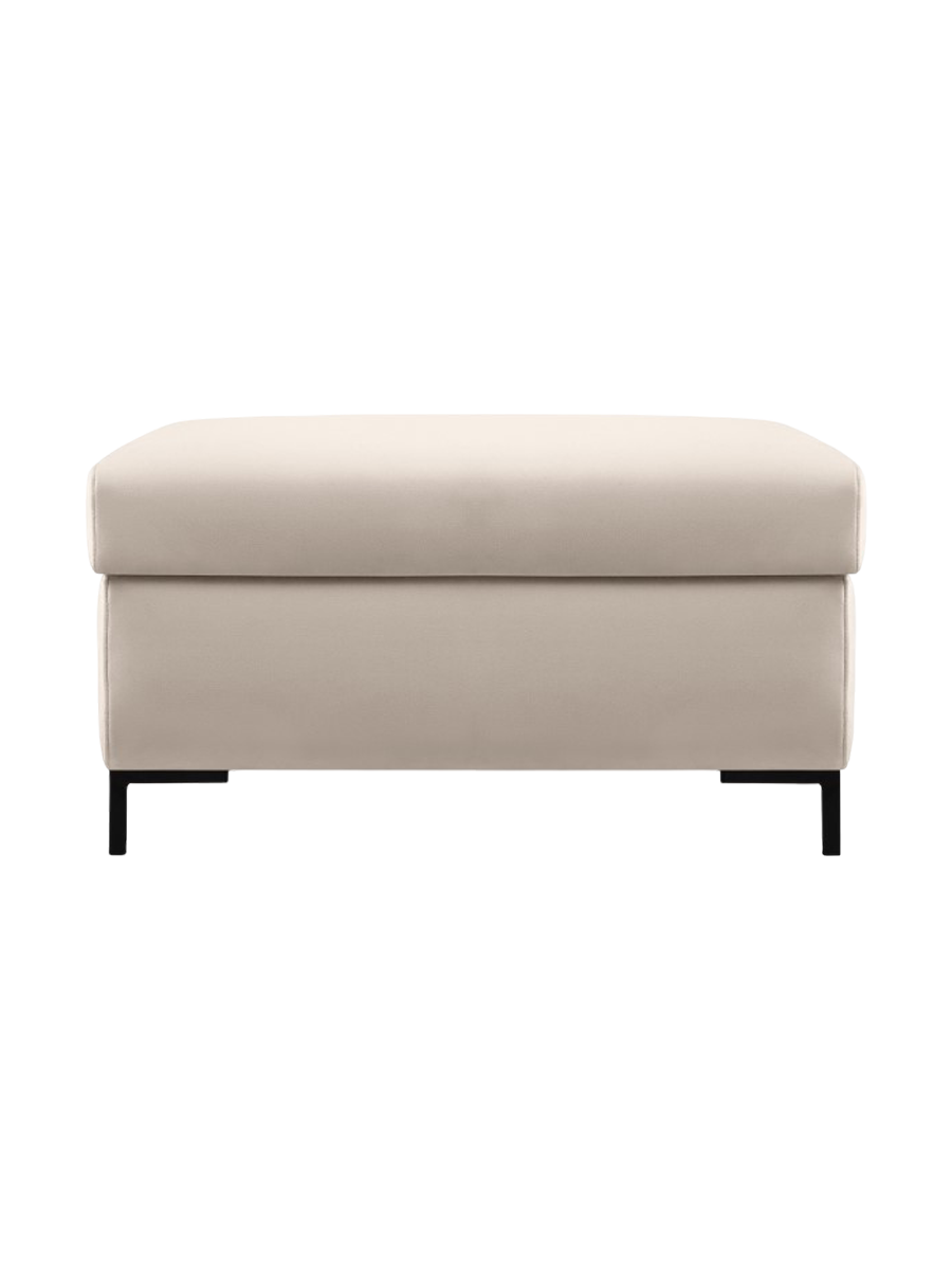 
Designer Ottoman "Yanis" - Velvet Beige