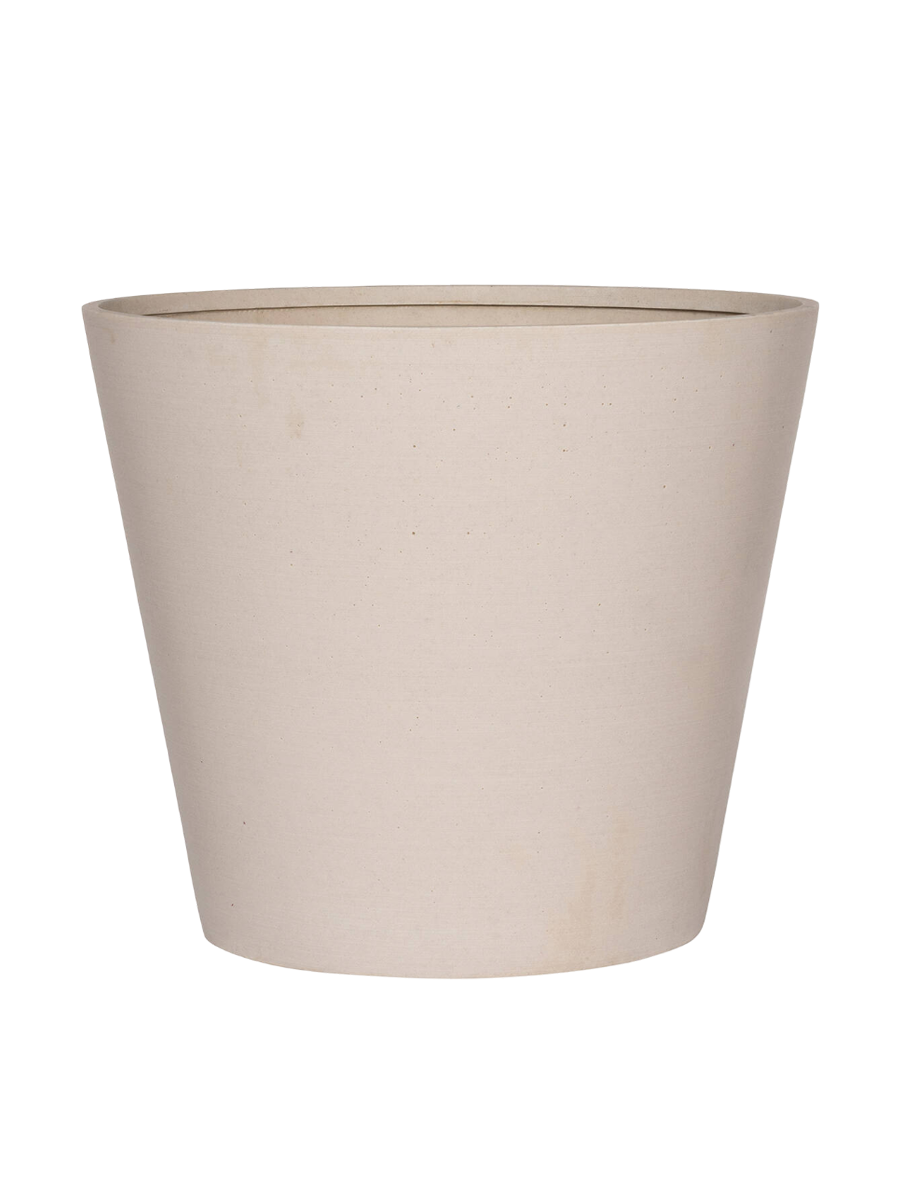 
High-quality indoor/outdoor planter "Refined Bucket" - Natural White