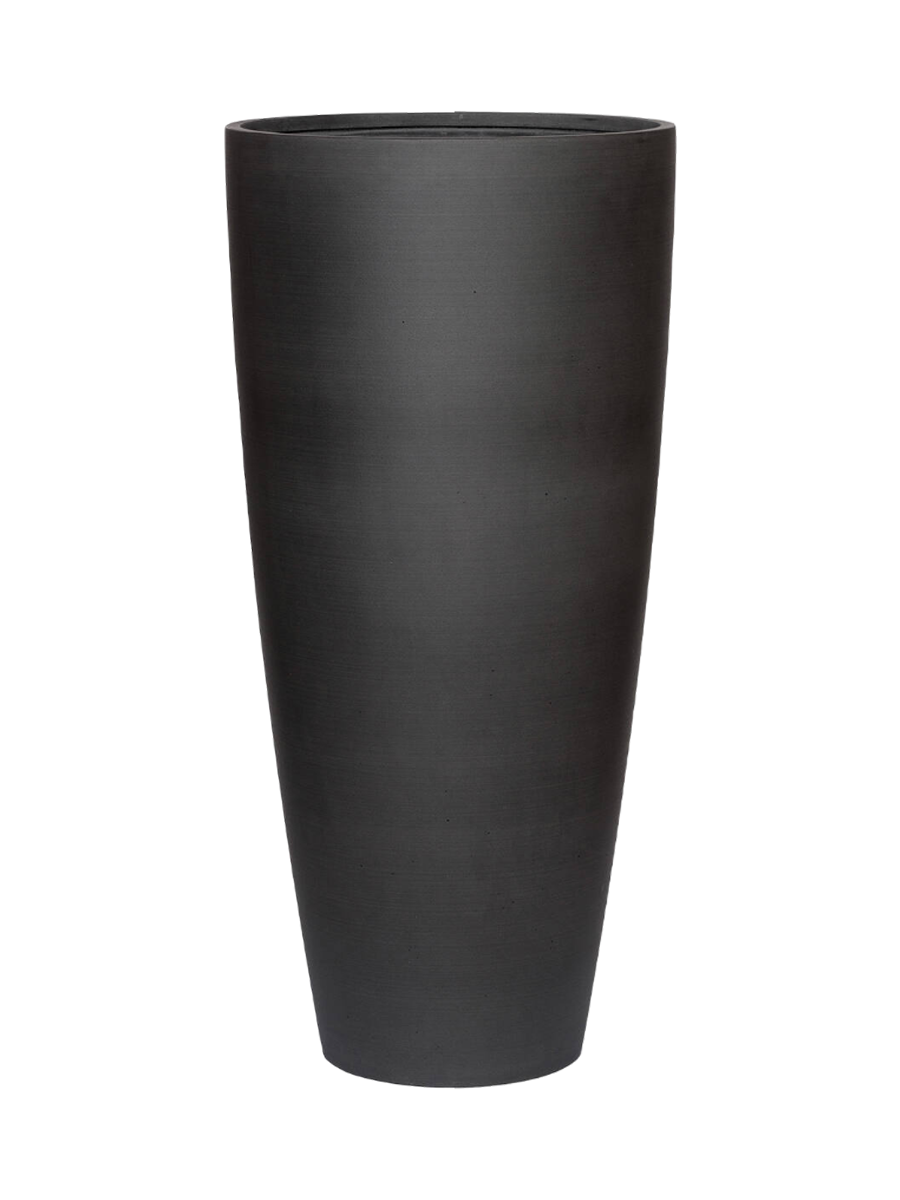 
Vaso per fiori di alta qualità per interni/esterni „Refined Dax“ - Vulkan Nero / Ø 46.5 x Altezza 99 cm