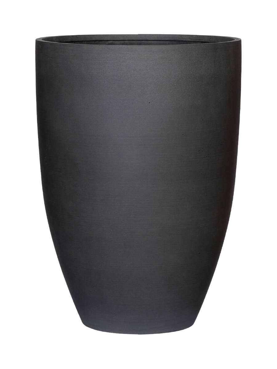 
Vaso per fiori di alta qualità per interni/esterni „Refined Ben“ - Vulkan Nero / Ø 52 x Altezza 72 cm