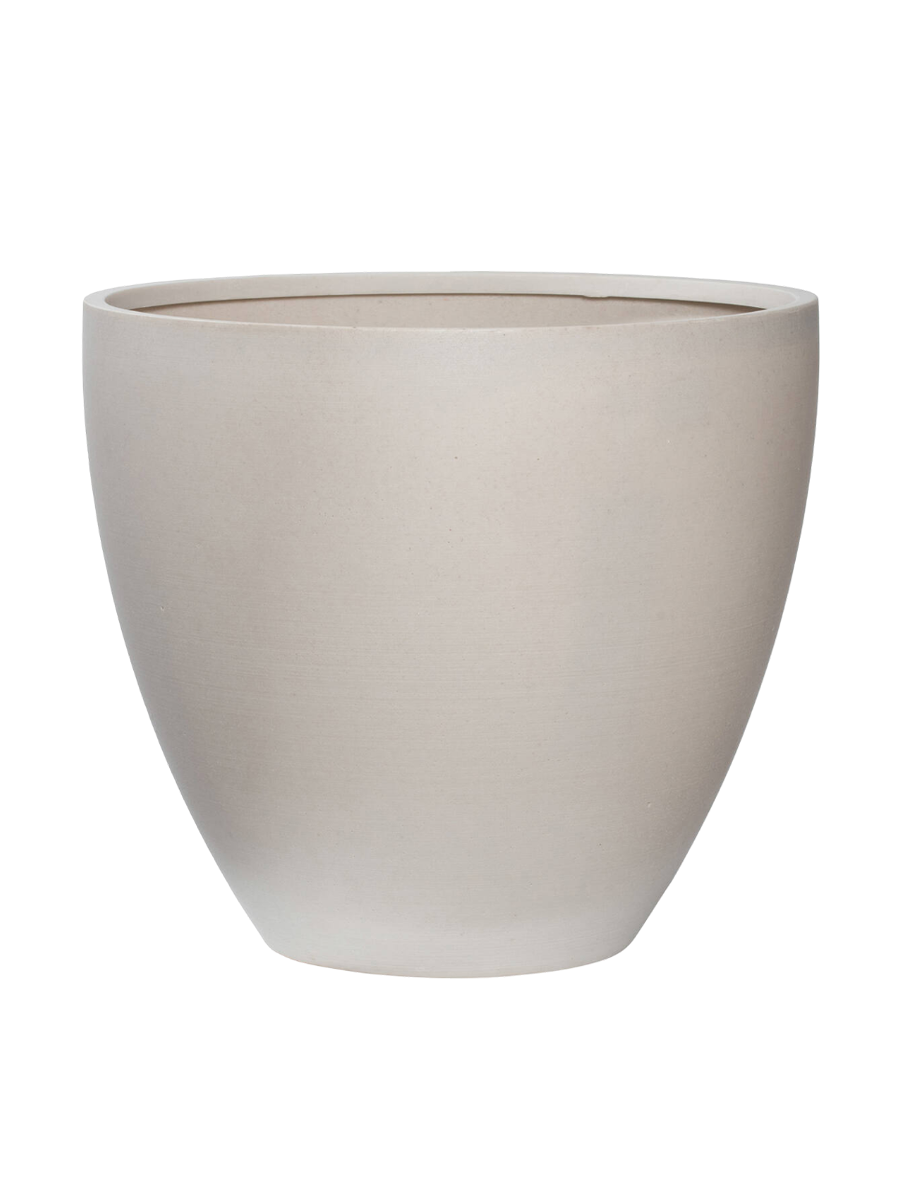 
High-Quality Indoor/Outdoor Planter "Refined Jesslyn" - Natural White / Ø 60 x Height 52 cm