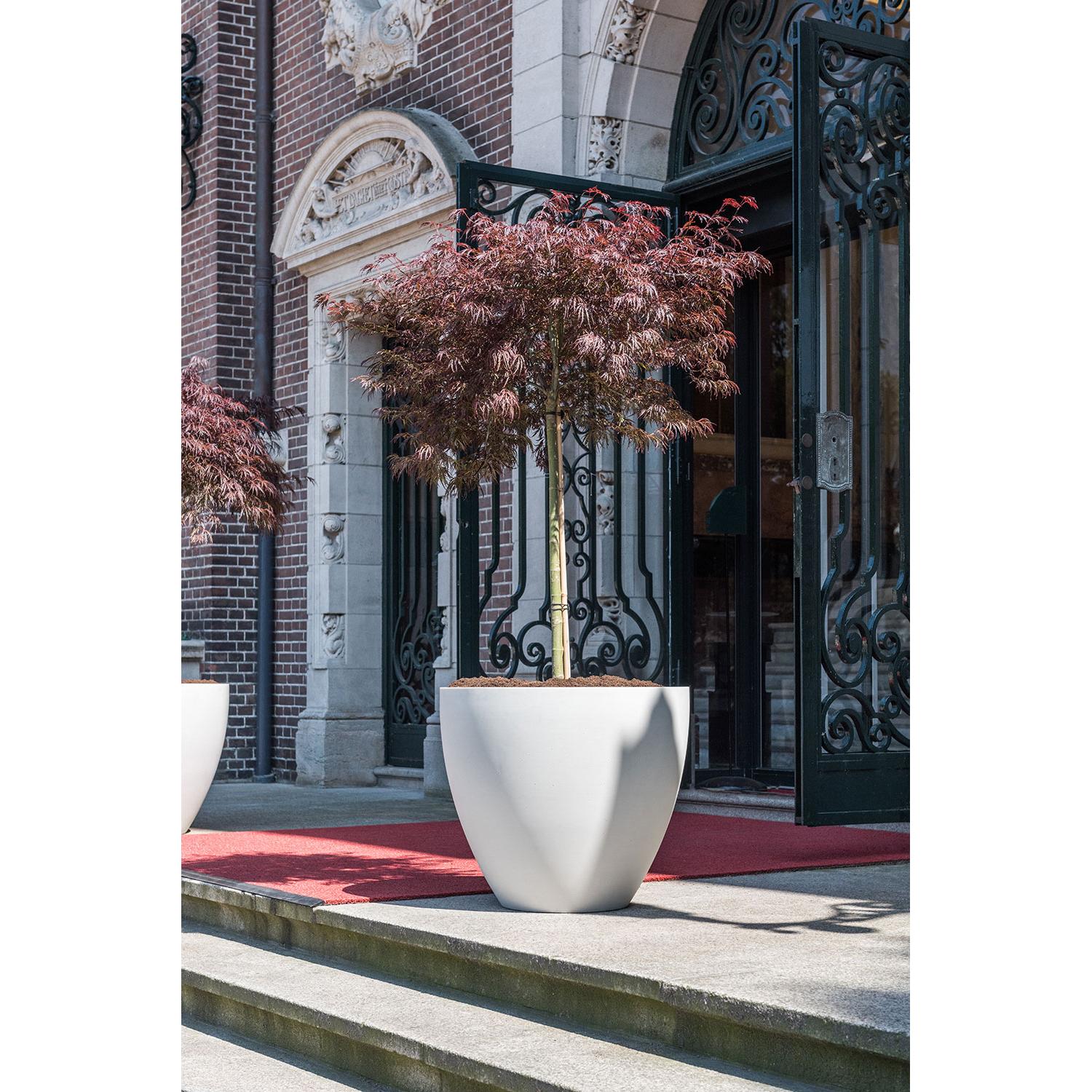 
High-Quality Indoor/Outdoor Planter "Refined Jesslyn" - Natural White / Ø 60 x Height 52 cm