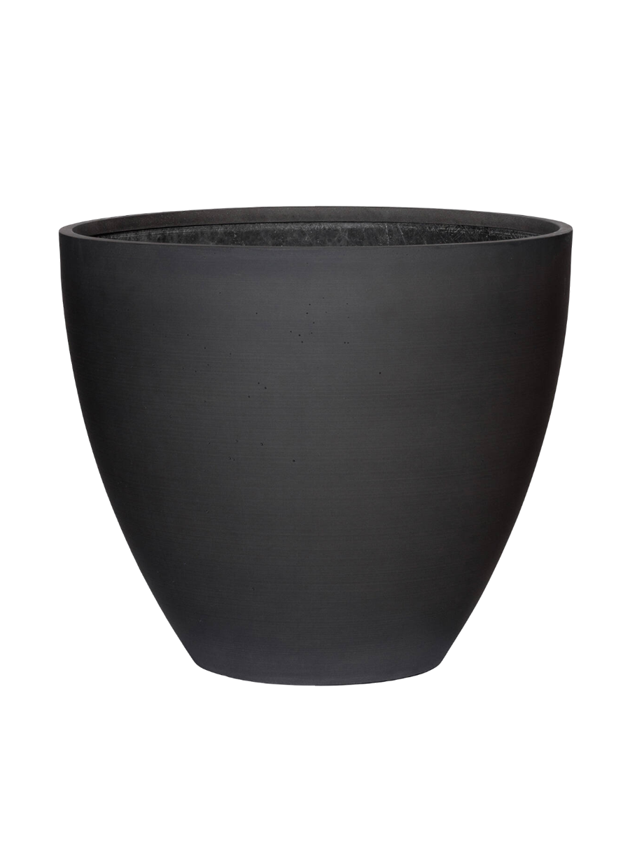 
High-Quality Indoor/Outdoor Planter "Refined Jesslyn" - Volcano Black / Ø 60 x Height 52 cm