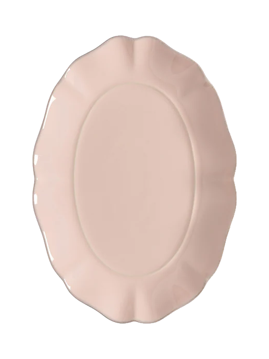 
Handmade Serving Platter "Rosa" - Pink / Medium
