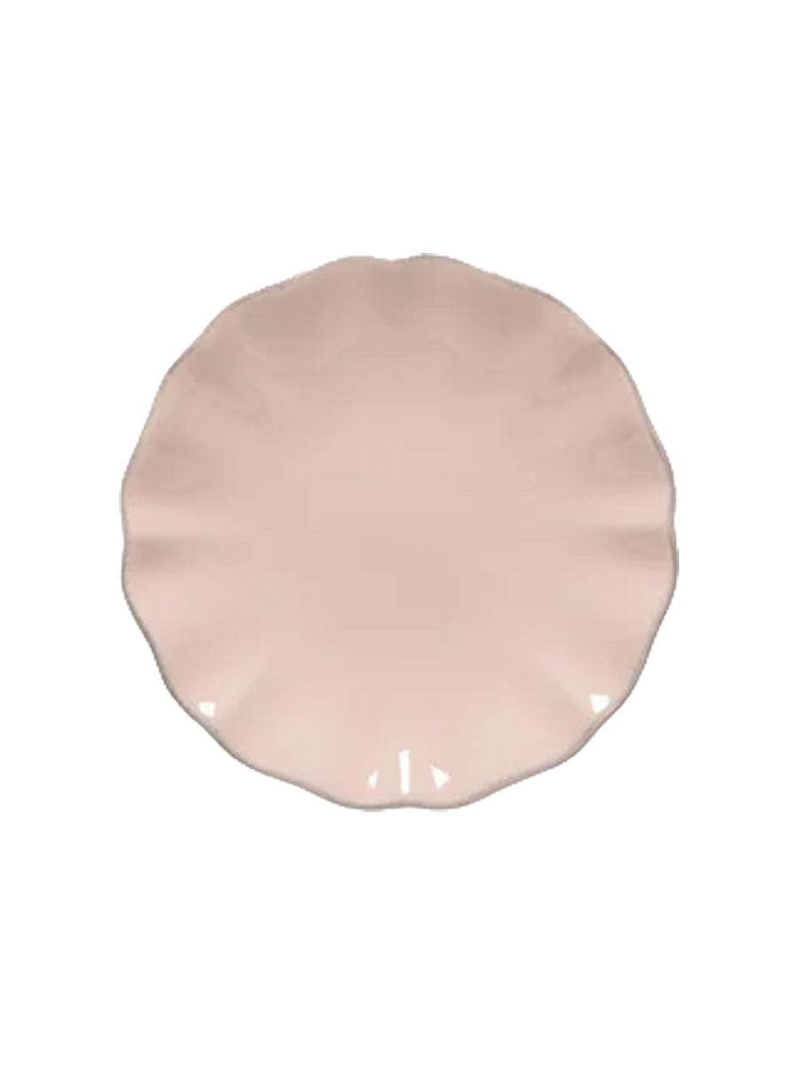
Handmade Bread & Appetizer Plate "Rosa" - Pink