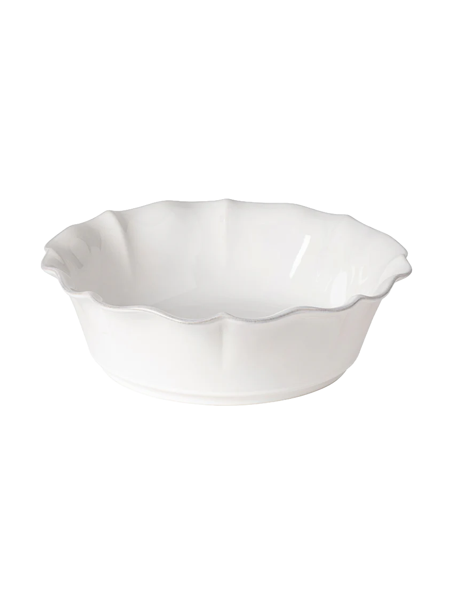
Handmade Serving Bowl "Rosa" - White