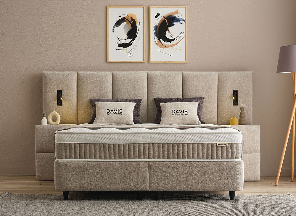 
Premium Box Spring Bed "Davis" incl. Mattress & Topper - Without accessories / Mattress size: 140 x 200 cm