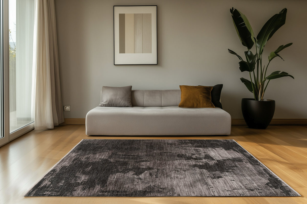 
Designer Rug "Daytona 702" - Shades of Grey - 80 x 150 cm