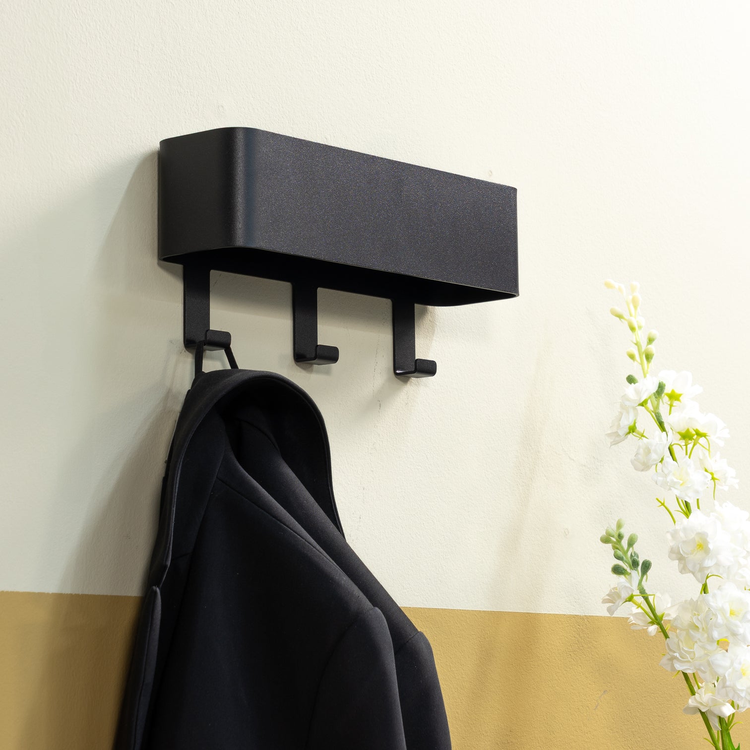 
Porte-manteau mural design « Dax Play 3 » - Noir