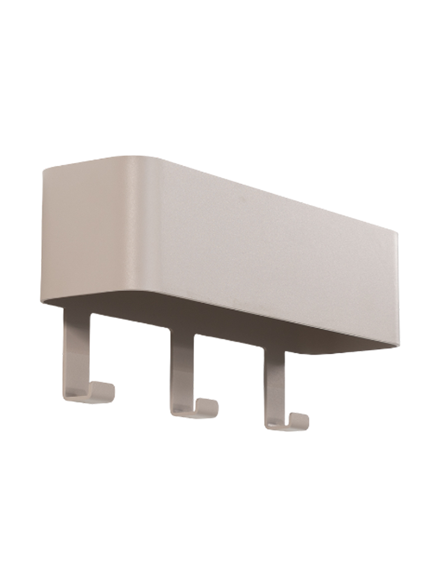 
Porte-manteau mural design « Dax Play 3 » - Taupe soyeux