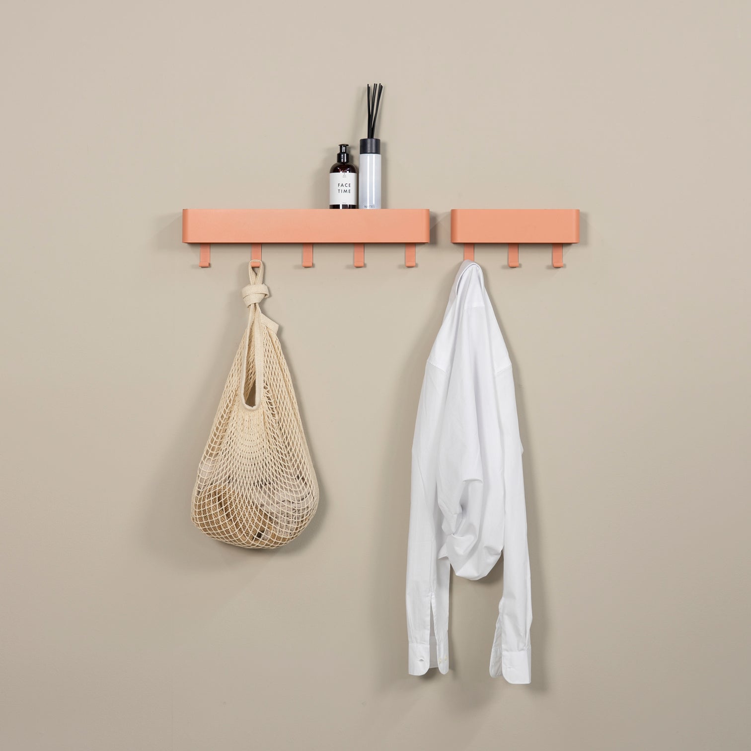 
Portemanteau mural « Dax Play 5 » avec étagère de rangement - Clay Terra