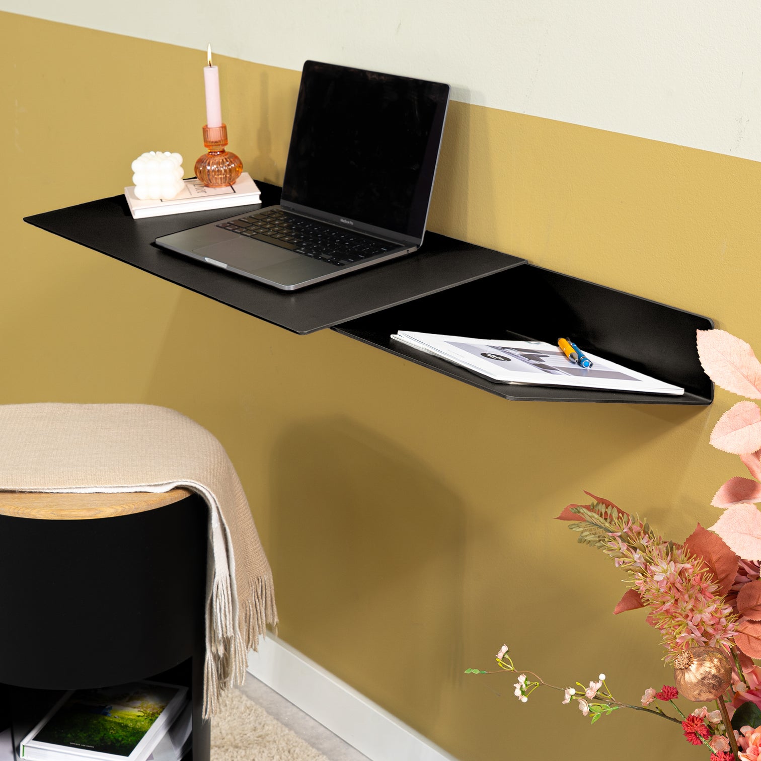 
Bureau pour ordinateur portable design « Drift » - Noir
