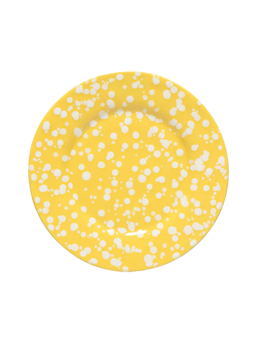 
Assiette à salade et à dessert artisanale « Rafaela » - Camomille