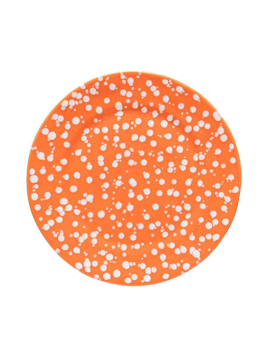 
Handcrafted Dinner Plate "Rafaela" - Tangerine