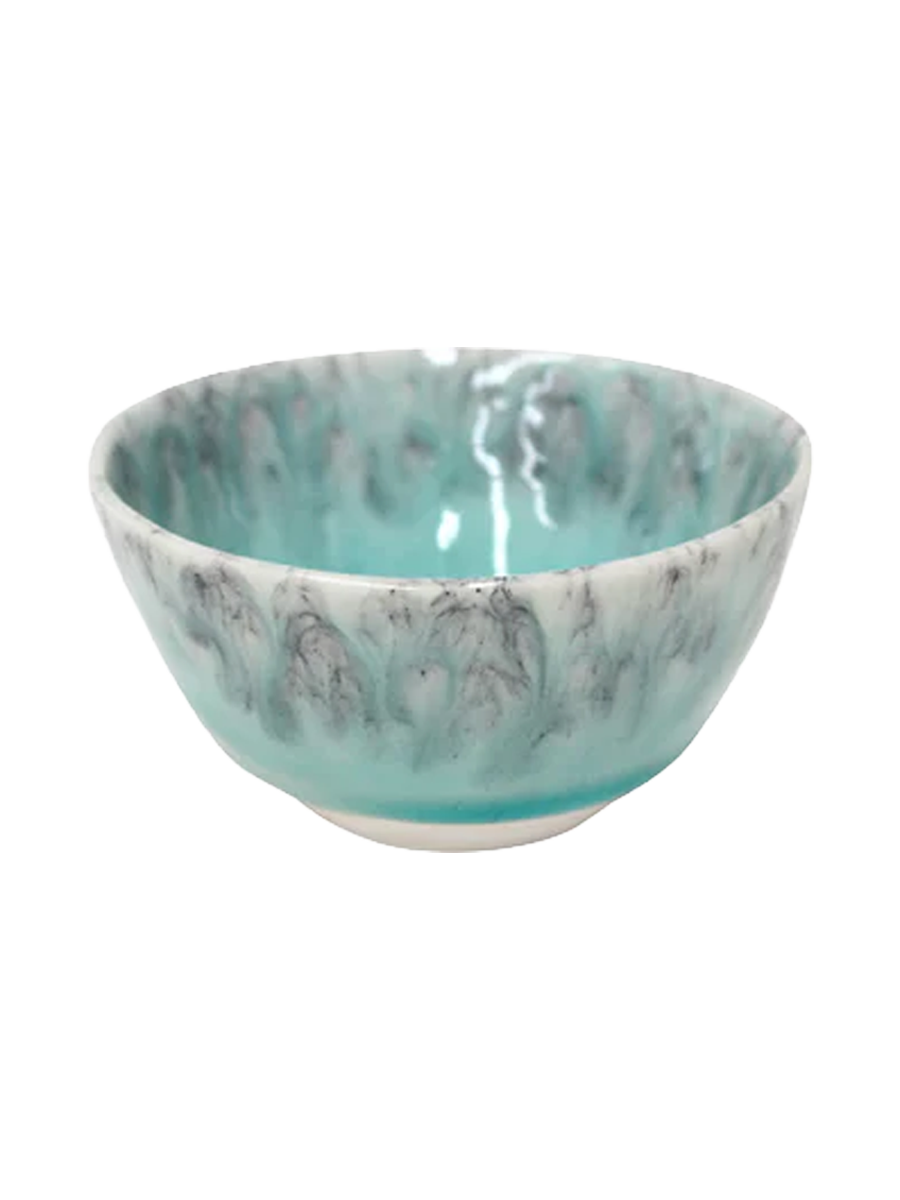 
Handcrafted Fruit Bowl "Madeira" - Blue / Medium
