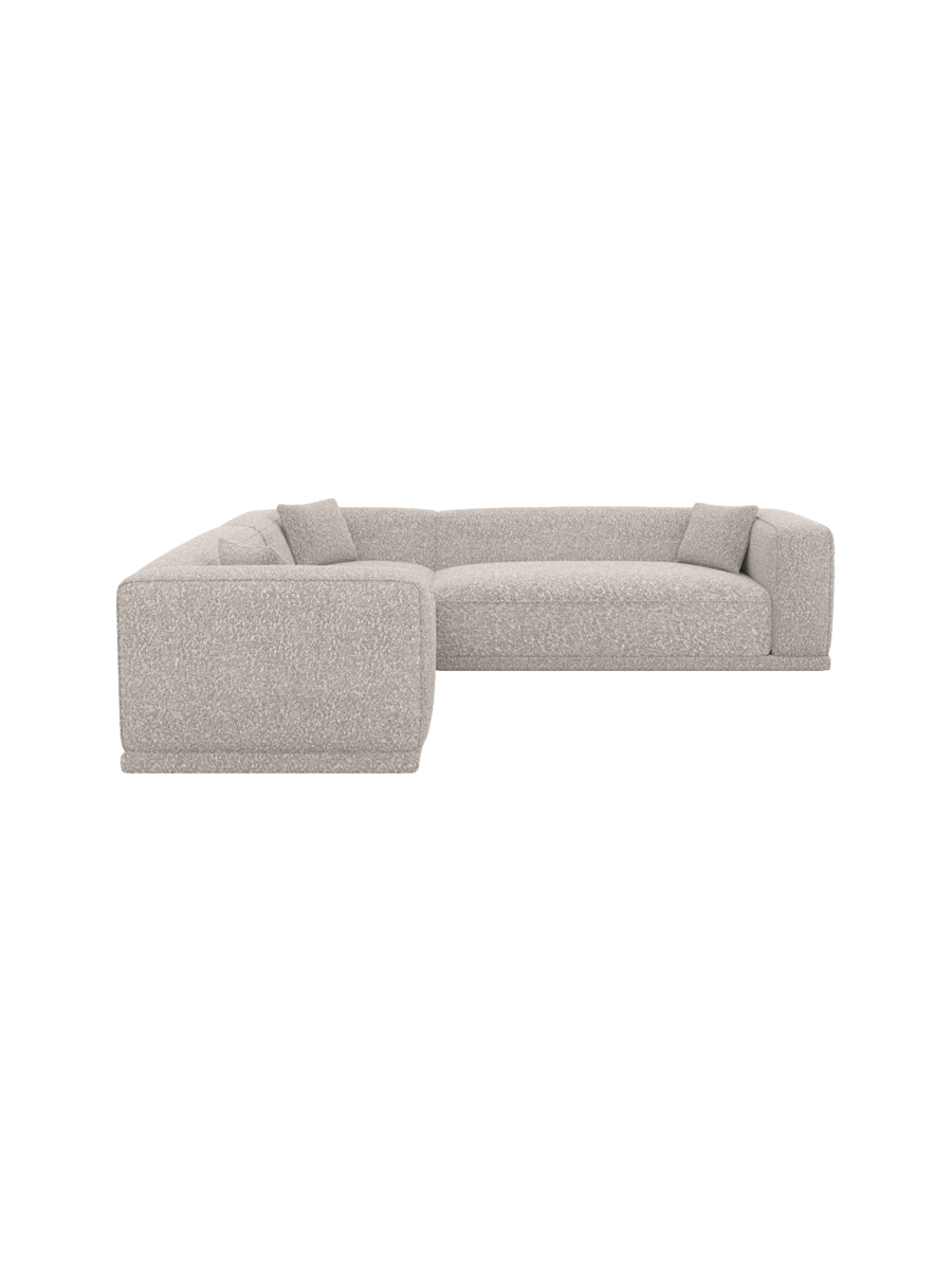 
5-Sitzer Design Ecksofa „Bellara“ mit Bouclé-Bezug - Bouclé Graphit