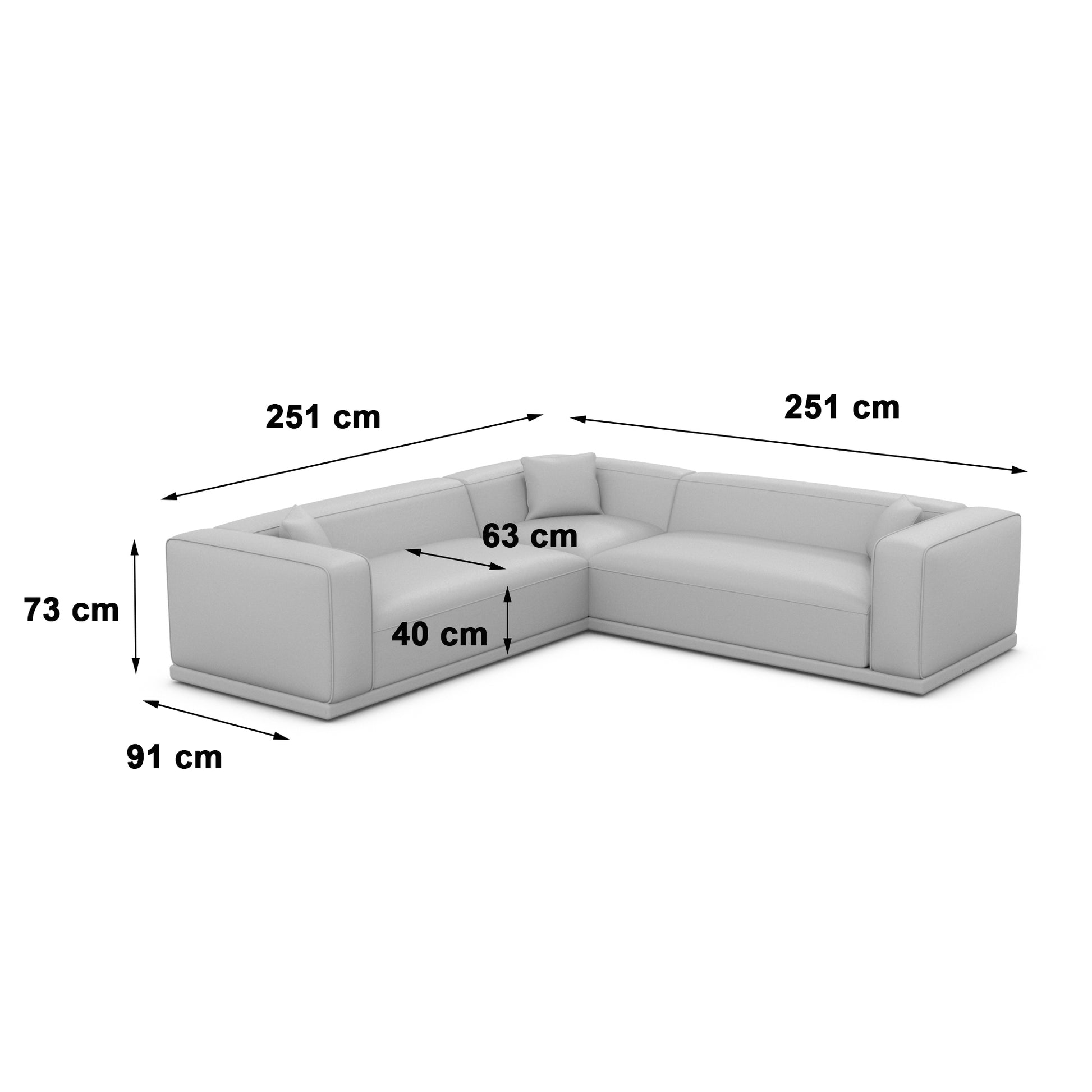 
5-Sitzer Design Echtleder Ecksofa „Bellara“ - Echtleder Beige