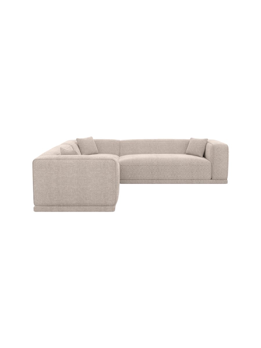 
5-Sitzer Design Ecksofa „Bellara“ mit Strukturstoff-Bezug - Strukturstoff Anthrazit
