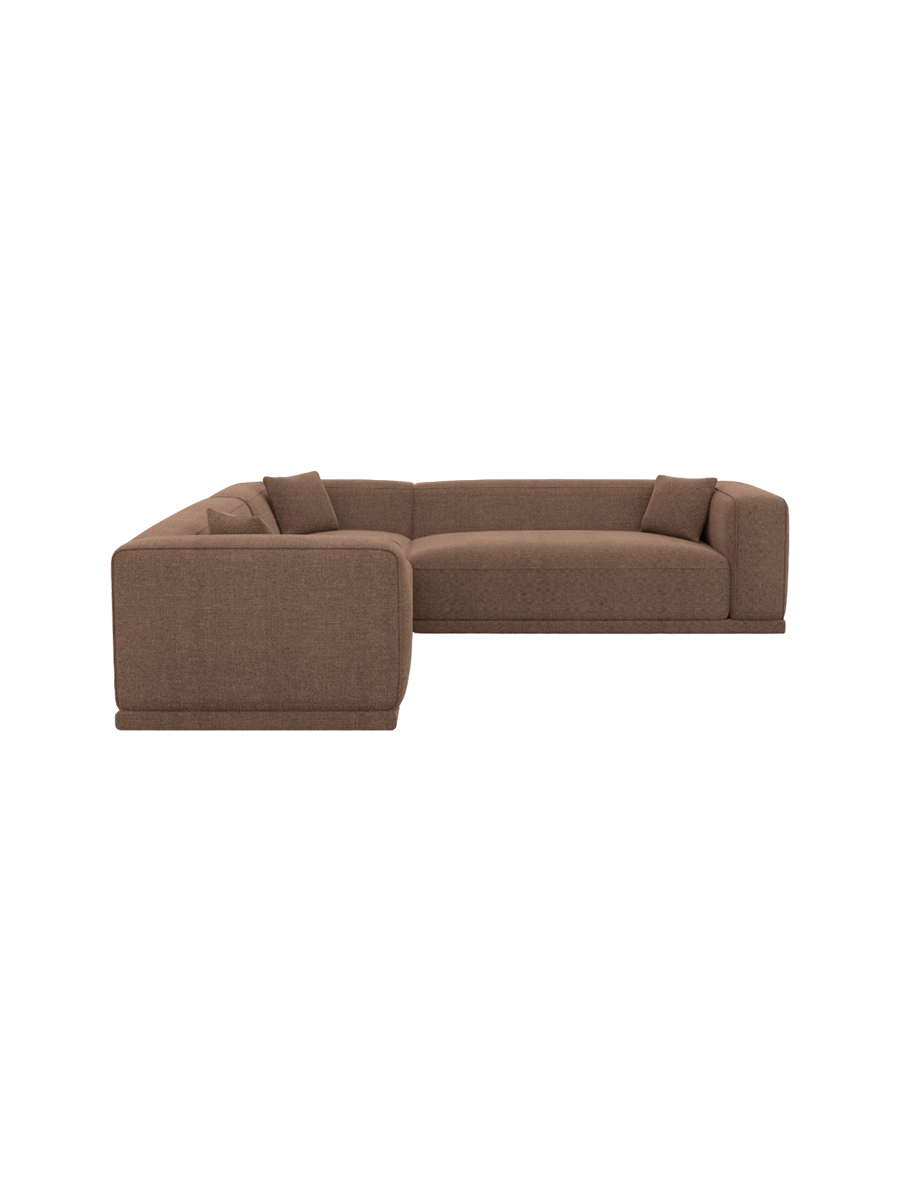 
5-Sitzer Design Ecksofa „Bellara“ mit Strukturstoff-Bezug - Strukturstoff Anthrazit